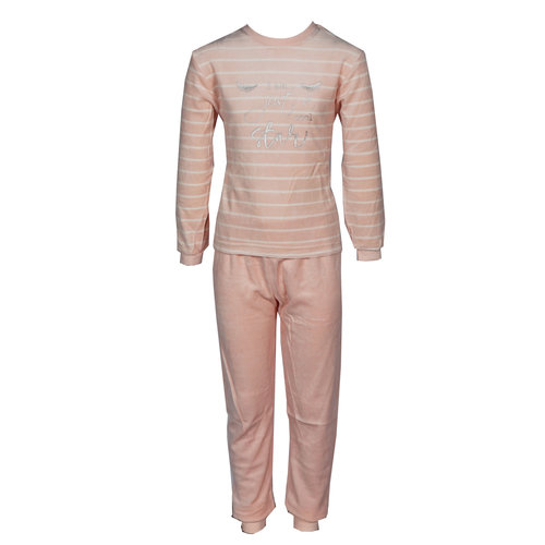 Cocodream velours meisjes pyjama - Cool Star - Pink Cocodream velours meisjes pyjama - Cool Star - Pink