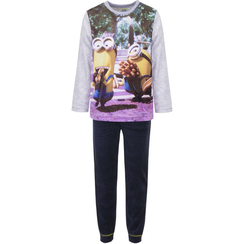 Disney jongens Velours pyjama Minions grijs 2109 Disney jongens Velours pyjama Minions grijs 2109