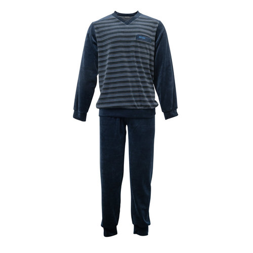 Gentlemen jongens pyjama-velours- V-hals Gentlemen jongens pyjama-velours- V-hals
