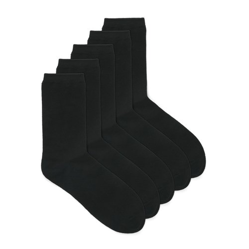 Jack & jones jongens sokken - zwart 5-pak Jack & jones jongens sokken - zwart 5-pak