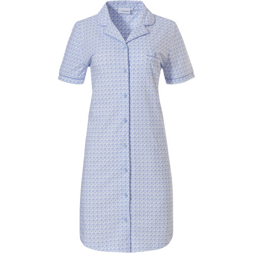 Pastunette dames nachthemd K/M - Doorknoop - Cloud Blue Pastunette dames nachthemd K/M - Doorknoop - Cloud Blue