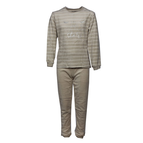 Cocodream velours meisjes pyjama - Cool Star - Creme Cocodream velours meisjes pyjama - Cool Star - Creme