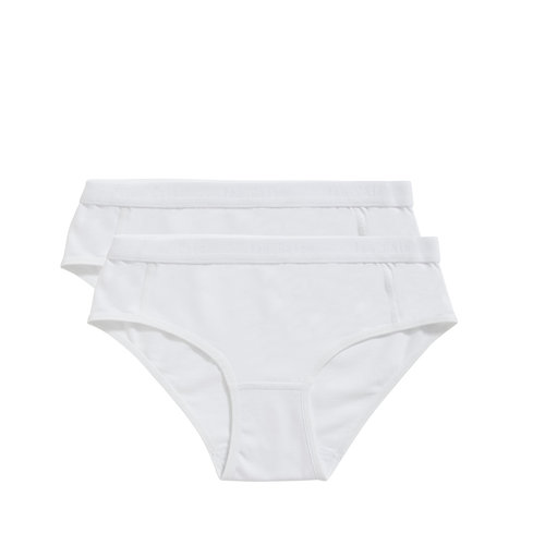 Ten Cate meisjes Hipster 2-pak Organic 31985 - Wit Ten Cate meisjes Hipster 2-pak Organic 31985 - Wit