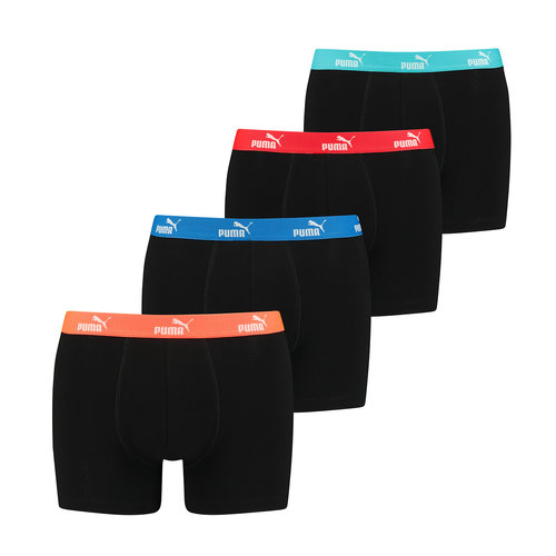 Puma 4-pack Heren Boxershort - Black Combi Puma 4-pack Heren Boxershort - Black Combi
