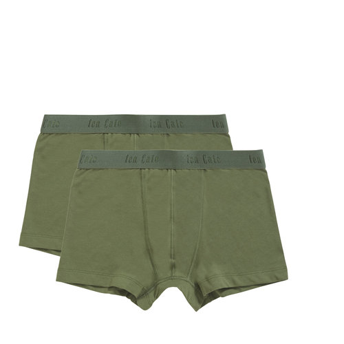Ten Cate uni Jongens shorts 2-pak Organic 31987-Groen Ten Cate uni Jongens shorts 2-pak Organic 31987-Groen