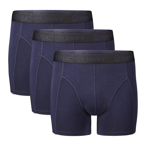 Bamboo Basics 3-pak heren boxers - Rico - Donkerblauw Bamboo Basics 3-pak heren boxers - Rico - Donkerblauw