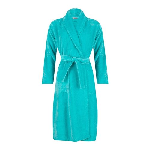 Pastunette Pastunette dames Badjas Fleece/badstof -Aqua Pastunette Pastunette dames Badjas Fleece/badstof -Aqua