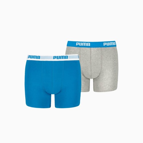 Puma Puma jongens boxershort 2-pack - Blue grey Puma Puma jongens boxershort 2-pack - Blue grey