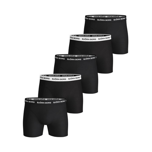 Bjorn Borg ondergoed Bjorn Borg 5-pack heren boxershort Black Bjorn Borg ondergoed Bjorn Borg 5-pack heren boxershort Black