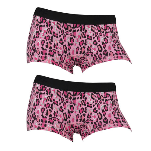 Funderwear ondergoed Funderwear meisjes boxershorts luipaard 2-pack Funderwear ondergoed Funderwear meisjes boxershorts luipaard 2-pack