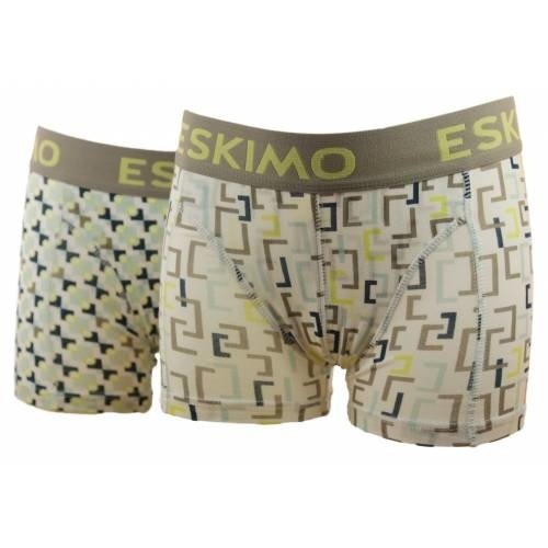 Eskimo Eskimo 2-pack jongens boxershort Square Eskimo Eskimo 2-pack jongens boxershort Square