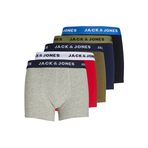 Jack & Jones jongens boxershort 5-pack - True Red Jack & Jones jongens boxershort 5-pack - True Red