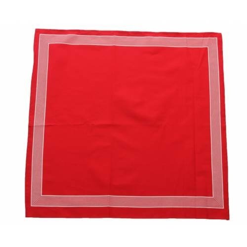 Merkloos Boeren zakdoek  Rood uni 55 x 55 cm