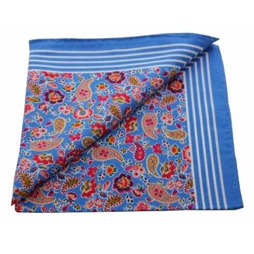 Ongepast Er is behoefte aan meest Boeren zakdoek Paisley blauw 55 x 55 cm online kopen bij Sliponline -  Zakdoekwinkel