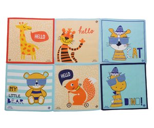 barst op tijd Lunch Sofil kinderzakdoeken Animal 12 stuks online kopen bij Sliponline -  Zakdoekwinkel