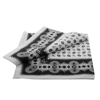 Boeren zakdoek Koffieboon zwart 55 x 55 cm