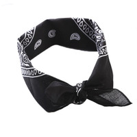 Bandana Rain Drop Zwart 54 x 54 cm