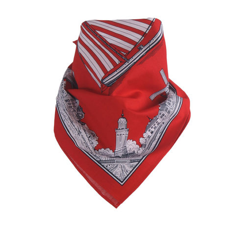 Merkloos Bandana Rood Oud Nederland 54x54 CM