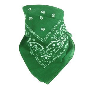Merkloos Bandana Rain Drop Groen 54 x 54 cm