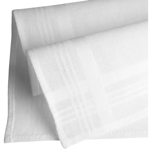 Swan Swan De Luxe Heren zakdoeken, 12 st Wit Swan Swan De Luxe Heren zakdoeken, 12 st Wit