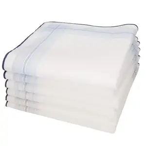 Swan Swan Heren zakdoeken, Old White Blue, 6 stuks