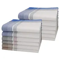 Swan 12 stuks heren zakdoeken - White Summer