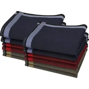 Swan Swan Heren zakdoeken  uni donker 12 stuks