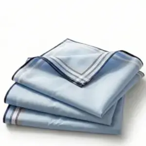 Swan 6 stuks Heren zakdoeken - Lichtblauw