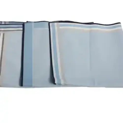 Swan 3 stuks - Heren zakdoeken, Lichtblauw