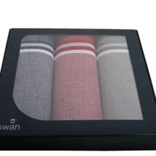 Swan 3 stuks - Heren zakdoeken Classic-2