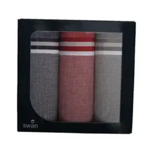 Swan 3 stuks - Heren zakdoeken Classic-2