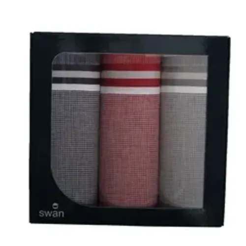 Swan 3 stuks - Heren zakdoeken Classic-2