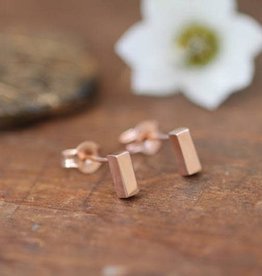 KENSINGTON Rose Gold Bolt Earrings