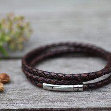 METRO Soho Leather Bracelet Mocha