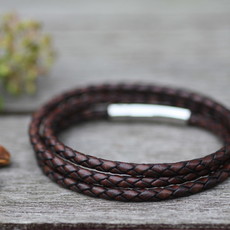 METRO Soho Leather Bracelet Mocha