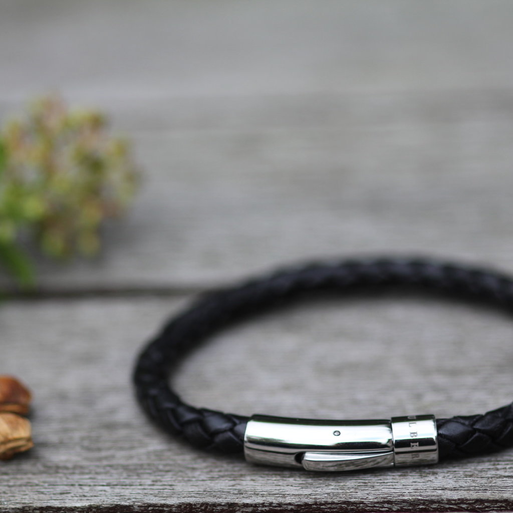 METRO Bono Leather Bracelet Black