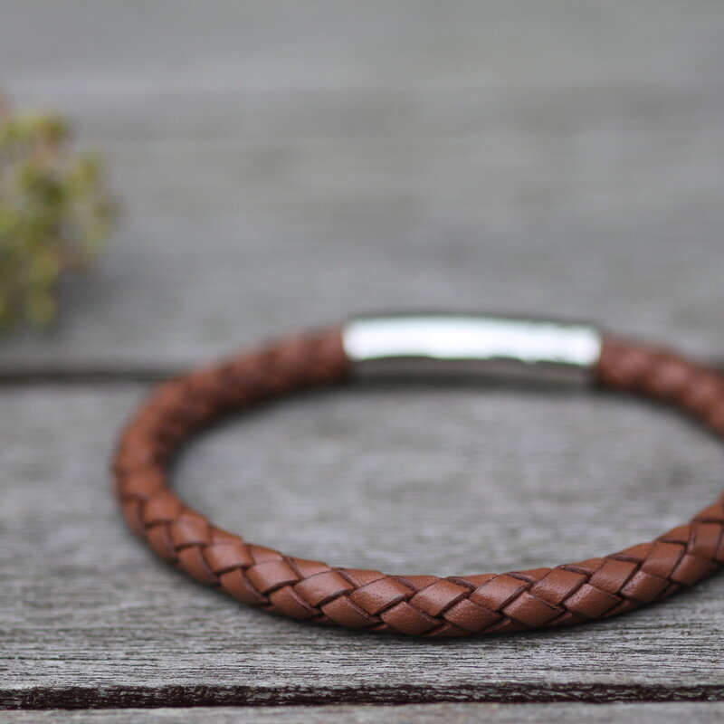 METRO Bono Leather Bracelet Tan