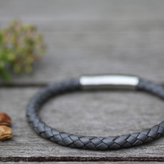 METRO Bono Leather Bracelet Grey