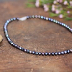 GATSBY Cicely Black Pearl Necklace