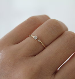 DAISY Gold Duo Diamond Ring 0.12ct