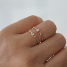 LILA Rose Gold Duo Diamond Ring