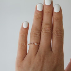 LILA Rose Gold Duo Diamond Ring