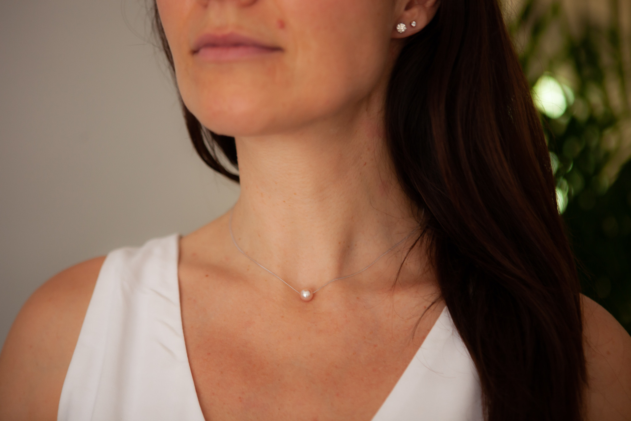 Pearl Necklace Sterling Silver Necklace Baroque Pearl Jewelry - Etsy |  Pearl earrings, Coin pearl earrings, Pearl earrings dangle