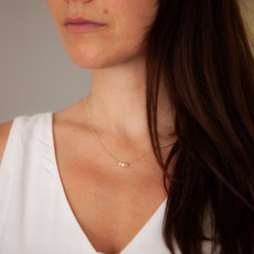 Gold Cube Necklace