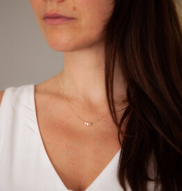 Gold Cube Necklace