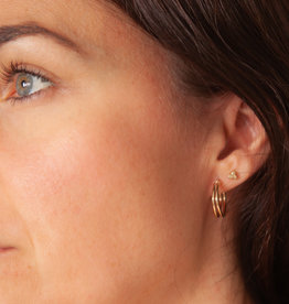 Gold Lola Geo Hoop Earrings