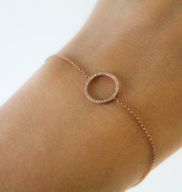 BLOSSOM Rose Gold New Moon Diamond Bracelet