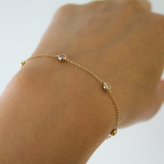 LILA Gold Quinate Diamond Bracelet