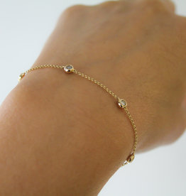 LILA Gold Quinate Diamond Bracelet