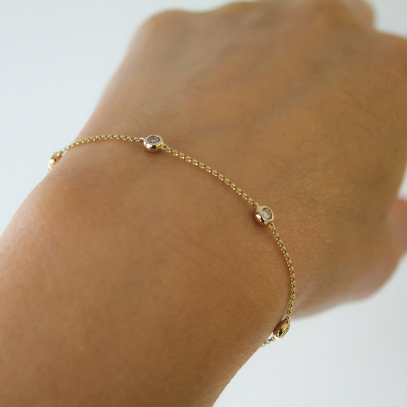 BLOSSOM Gold Quinate Diamond Bracelet